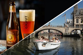 Guided boat trip with brewery visit