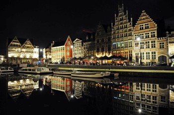 Aperitif boat trip with 3-course lunch/dinner in Ghent